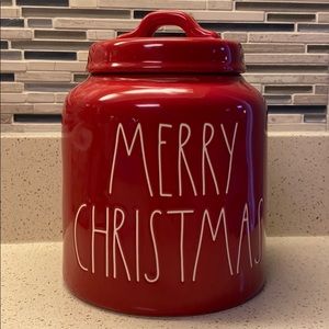 Merry Christmas Red Rae Dunn canister
